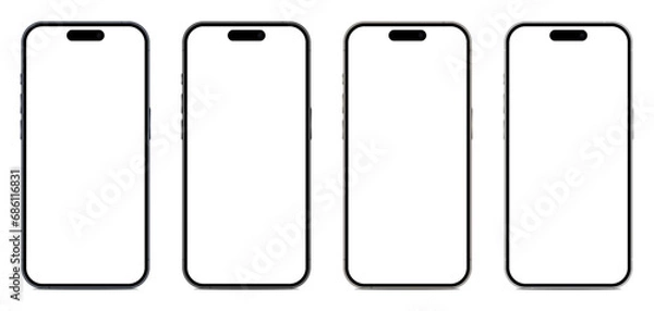 Obraz 4 modern vector mobile phones