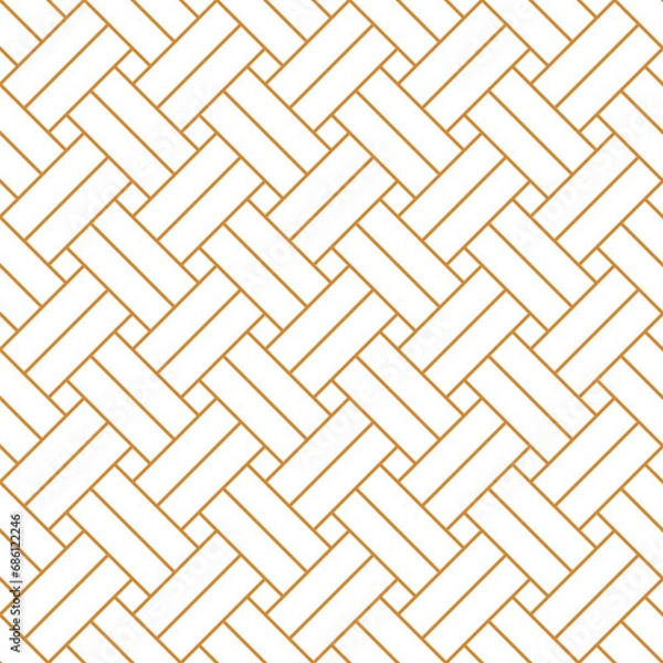 Obraz Basket Weave Seamless Pattern Floor Parquet 
