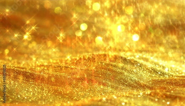 Fototapeta 輝くゴールドの抽象背景

