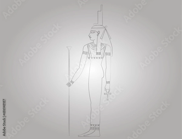 Obraz Ancient Egyptian Goddess Isis