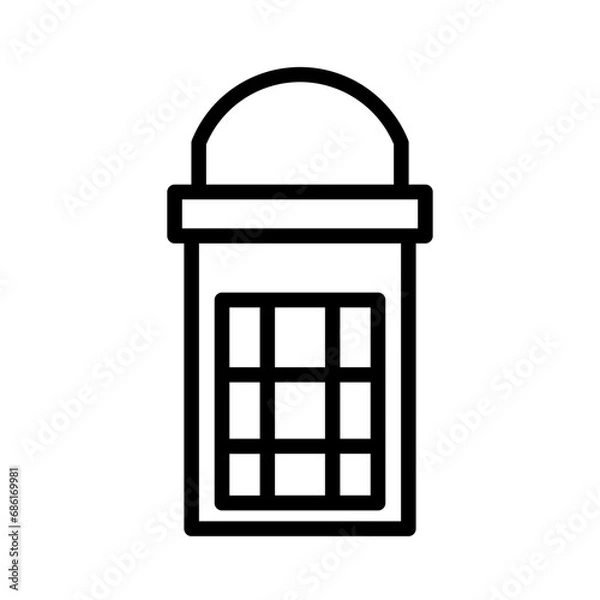 Obraz Booth Box British Outline Icon