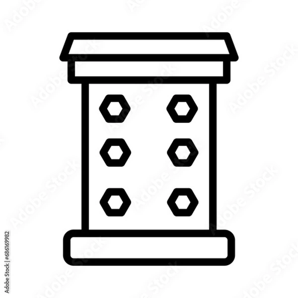 Obraz Booth Box British Outline Icon