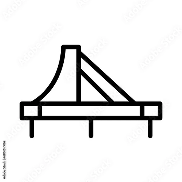 Obraz Bridge City Element Outline Icon