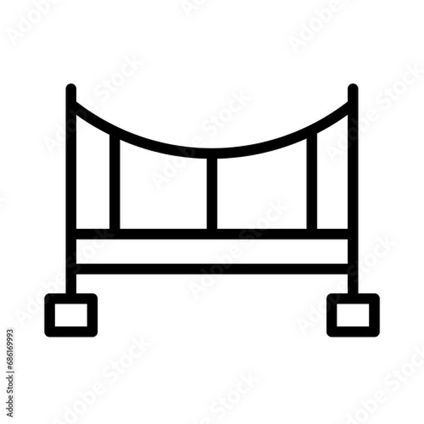 Obraz Bridge Elements Building Outline Icon