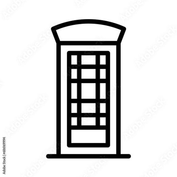 Obraz Building Business Chart Outline Icon