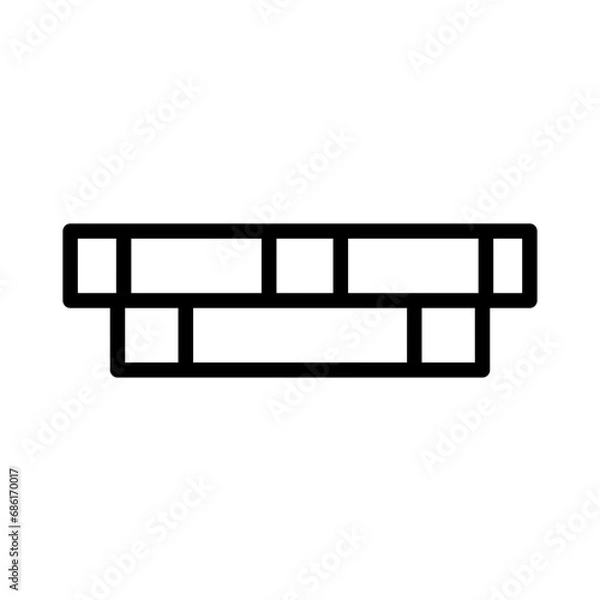 Obraz Building City Brick Outline Icon
