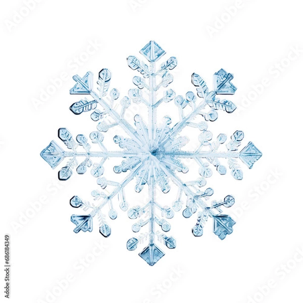 Fototapeta snowflake on transparent background 