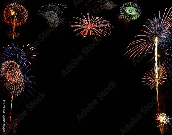 Fototapeta Fireworks Background