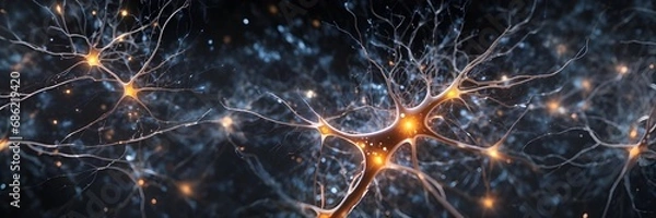 Fototapeta Neurons Wide Angle