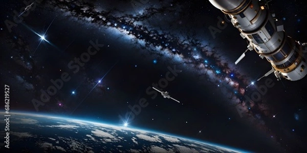 Obraz Space View During Alien Invasion