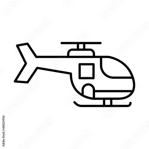 Obraz Helicopter Icon Design