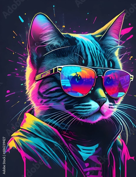 Fototapeta Funky Cat