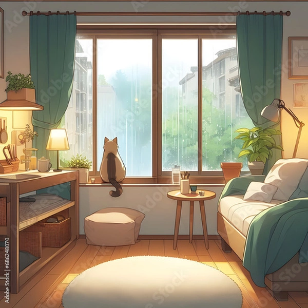 Obraz modern living room