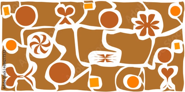 Obraz newest, modern, beautiful and simple abstract background illustration. creative design art unique and attractive abstract background illustration.