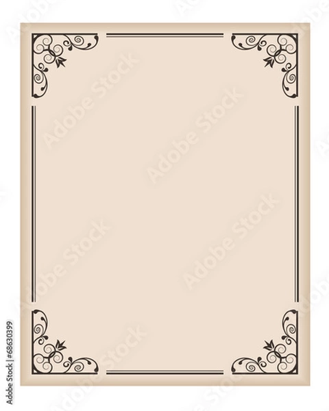 Obraz vertical frame with patterned angles