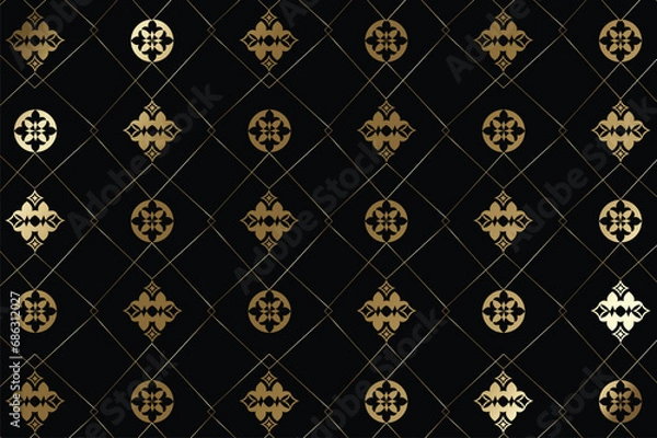 Fototapeta seamless pattern with ornament