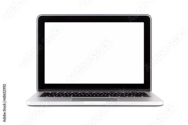 Fototapeta Single Laptop Mock Up