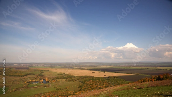 Obraz View from Mount Toratau. Ufa. Sterlitamak. Bashkortostan.