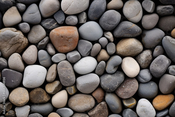Obraz stones on the beach texture background