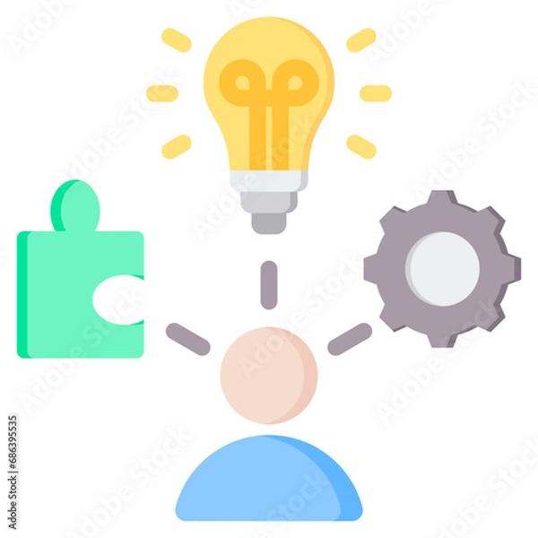 Fototapeta Abilities Flat Icon