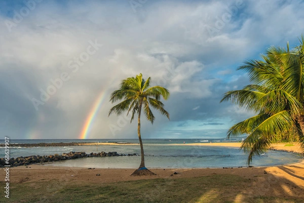 Obraz Poipu Beach Rainbow