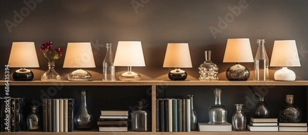 Fototapeta Various table lamps are in stock