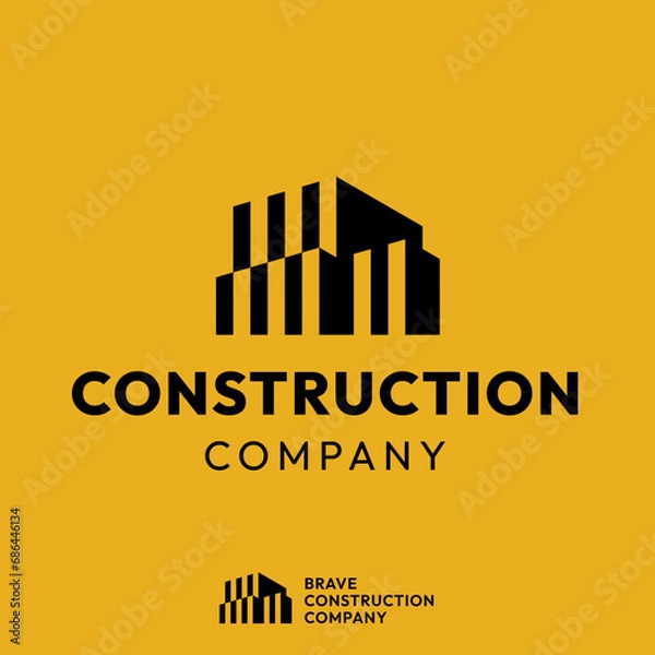 Fototapeta Building Construction Logo