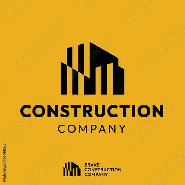 Fototapeta Building Construction Logo