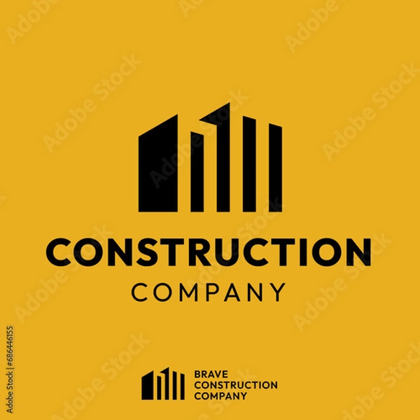 Fototapeta Building Construction Logo