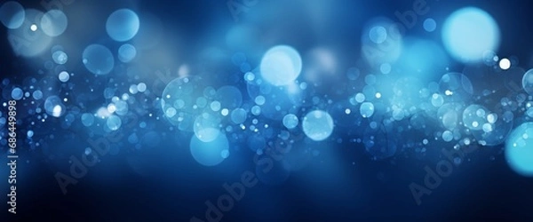 Obraz Abstract Blue bokeh background