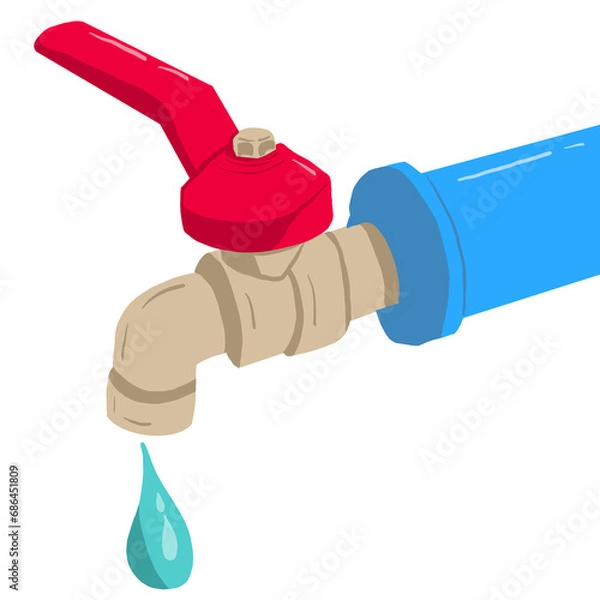 Obraz Water valve tab