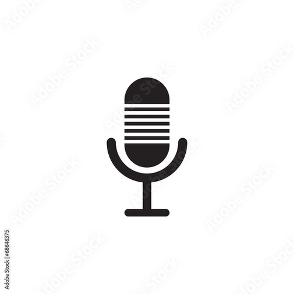 Fototapeta Microphone vector icon design