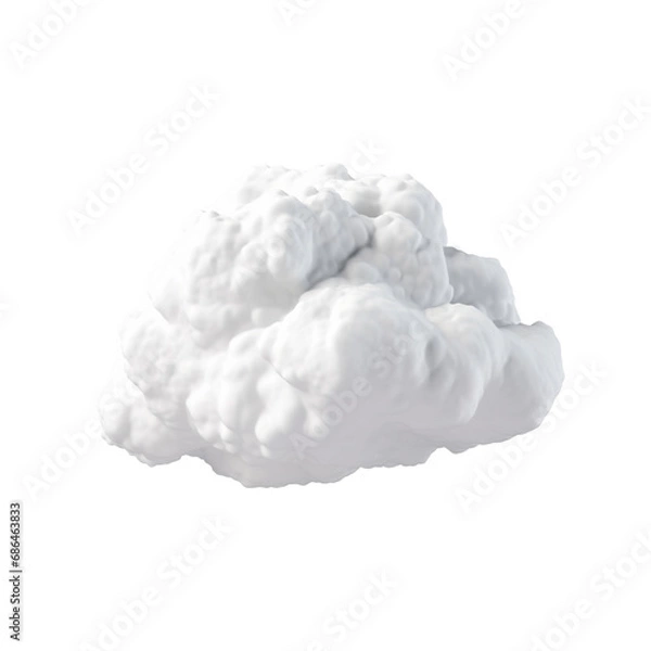 Fototapeta Cloud isolated on transparent background