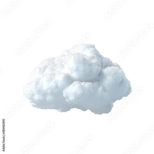 Fototapeta Cloud isolated on transparent background