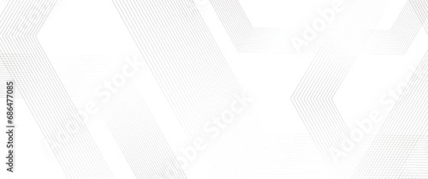 Fototapeta Vector White geometric pattern transparent background with diagonal lines design.