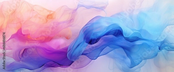 Fototapeta Transparent creativity. Abstract artwork. Trendy wallpaper. Ink colors are amazingly bright, luminous, translucent, free-flowing, and dry quickly. Natural pattern, luxury. ART for your design project