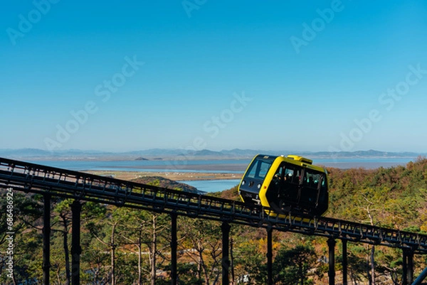 Fototapeta 화개정원 모노레일