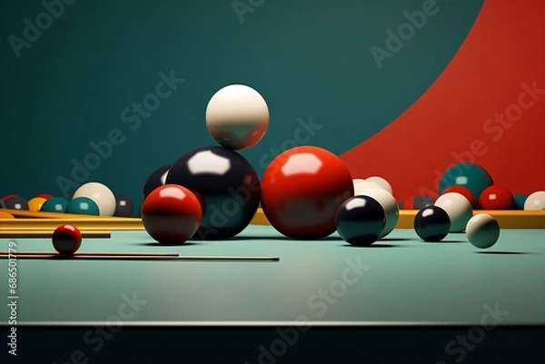 Obraz Poster design for snooker or pool