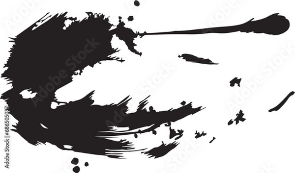 Fototapeta grunge ink splat  splash element