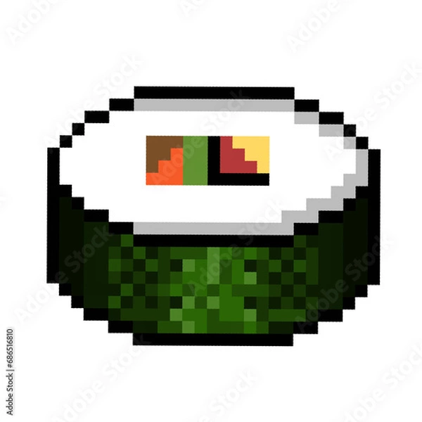 Fototapeta pixel sushi