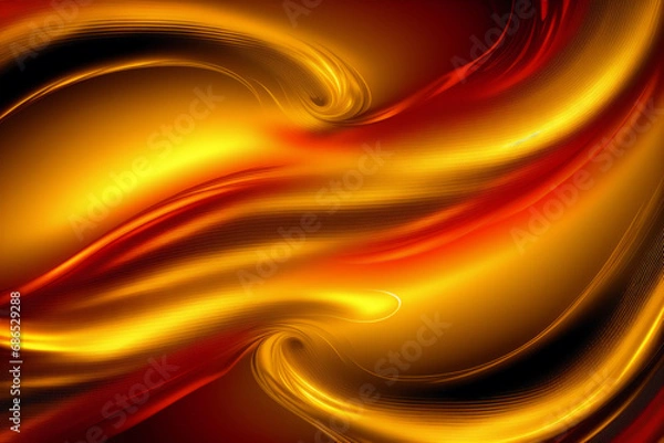 Fototapeta An amazing golden background. The Enchanting World of Golden Liquid. Generative AI