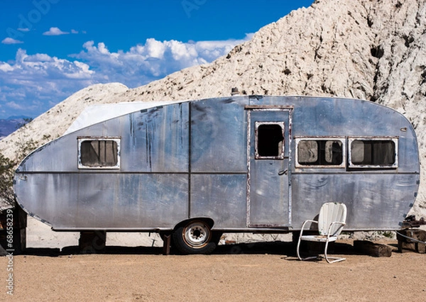 Obraz Aluminum Trailer