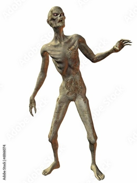 Fototapeta Illustration eines Zombies