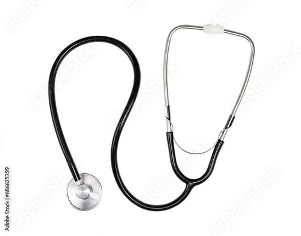 Obraz Stethoscope isolated on trasparent background.