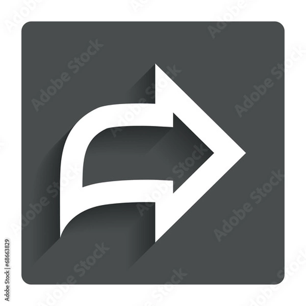 Fototapeta Arrow sign icon. Next button. Navigation symbol