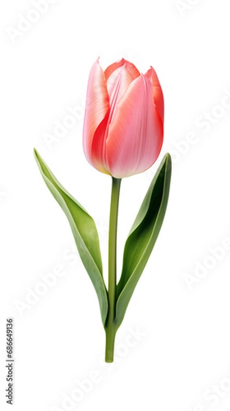 Fototapeta Tulip isolated on transparent background