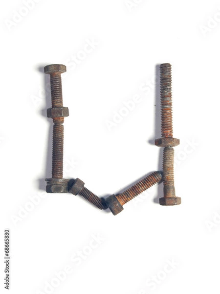 Obraz Rush bolt character "U"