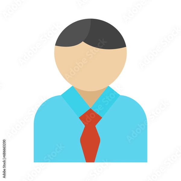 Fototapeta Leader Vector Flat Icon Design