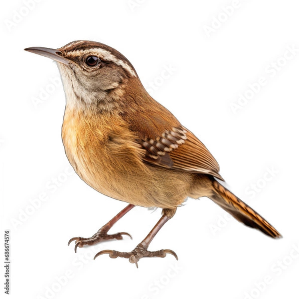Fototapeta Carolina Wren isolated on transparent background