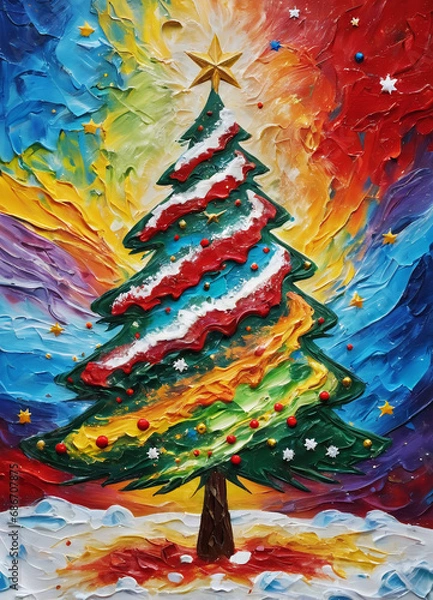 Fototapeta Christmas tree